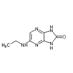 CAS 登录号：27523-76-8， 5-(乙基氨基)-1,3-二氢-2H-咪唑并[4,5-b]吡嗪-2-酮