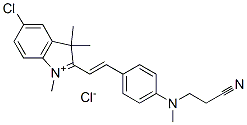 CAS#: 27564-02-9, 5-Chloro-2-[2-[4-[(2-Cyanoethyl)Methylamino]Phenyl]Vinyl]-1,3,3-Trimethyl-3H-Indolium Chloride