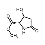 CAS 登录号：2764-46-7， 甲基(3R)-3-羟基-5-氧代-L-脯氨酸酯