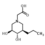 CAS 登录号：277298-32-5， [(3S,4S,5R)-3,4-二羟基-5-丙基-1-哌啶基]乙酸