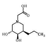 CAS#: 277298-34-7, [(3R,4R,5R)-3,4-Dihydroxy-5-Propyl-1-Piperidinyl]Acetic Acid