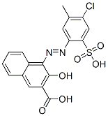 CAS 登录号：27757-95-5， 4-[(4-氯-5-甲基-2-磺基苯基)偶氮]-3-羟基-2-萘甲酸