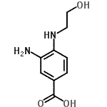CAS 登录号：279227-01-9， 3-氨基-4-[(2-羟基乙基)氨基]苯甲酸