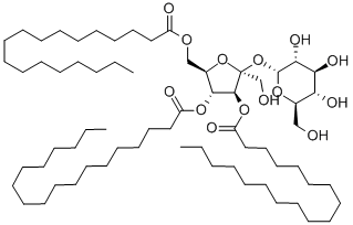 CAS#: 27923-63-3, beta-D-Fructofuranosyl alpha-D-Glucopyranoside Trioctadecanoate