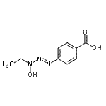 CAS 登录号：280113-36-2， 4-[(1E)-3-乙基-3-羟基-1-三氮烯-1-基]苯甲酸
