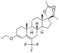 CAS#: 2802-19-9, 17-(Acetyloxy)-3-ethoxy-6-(trifluoromethyl)-Pregna-3,5-dien-20-one