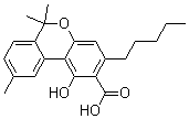 CAS#: 2808-39-1, 1-Hydroxy-6,6,9-Trimethyl-3-Pentyl-6H-Dibenzo[b,d]Pyran-2-Carboxylicacid