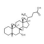 CAS 登录号：28083-34-3， (5beta,7alpha)-7-羟基胆烷-24-酸