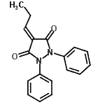 CAS#: 2810-68-6, 1,2-Diphenyl-4-Propylidene-3,5-Pyrazolidinedione
