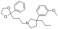 CAS#: 28142-65-6, 3-(3-Methoxyphenyl)-1-[3-(2-Phenyl-1,3-Dioxolan-2-Yl)Propyl]-3-Propylpyrrolidine