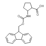 CAS#: 282524-97-4, 2-{[(9H-Fluoren-9-Ylmethoxy)Carbonyl]Amino}Cyclopentanecarboxylic Acid