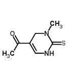 CAS 登录号：283168-73-0， 1-(3-甲基-2-硫代-1,2,3,4-四氢-5-嘧啶基)乙酮