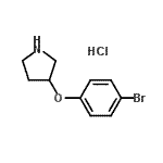 CAS#: 28491-03-4, 3-(4-Bromophenoxy)Pyrrolidine Hydrochloride (1:1)