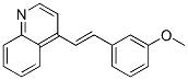 CAS#: 2859-56-5, 4-[2-(3-Methoxyphenyl)Ethenyl]Quinoline