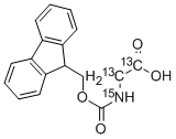 CAS 登录号：285978-13-4， N-(9-芴基甲氧羰基)甘氨酸-13C2-15N