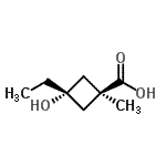 CAS#: 286442-90-8, trans-3-Ethyl-3-Hydroxy-1-Methylcyclobutanecarboxylic Acid