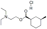 CAS 登录号：28657-02-5， 2-二乙基氨基乙基 (1R,3S)-3-甲基环己烷-1-羧酸酯盐酸盐