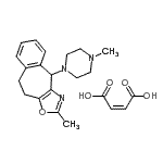 CAS#: 28672-42-6, 2-Methyl-4-(4-Methyl-1-Piperazinyl)-9,10-Dihydro-4H-Benzo[5,6]Cyclohepta[1,2-d][1,3]Oxazole (2Z)-2-Butenedioate (1:1)