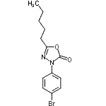 CAS 登录号：28740-56-9， 3-(4-溴苯基)-5-戊基-1,3,4-恶二唑-2(3H)-酮