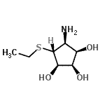 CAS#: 288088-58-4, (1R,2R,3R,4S,5R)-4-Amino-5-(Ethylsulfanyl)-1,2,3-Cyclopentanetriol