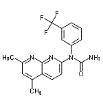 CAS#: 288309-94-4, 1-(5,7-Dimethyl-1,8-Naphthyridin-2-Yl)-1-[3-(Trifluoromethyl)Phenyl]Urea