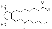CAS 登录号：29044-75-5， (9alpha,11alpha)-9,11-二羟基-15-氧代前列腺-1-酸