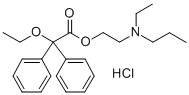 CAS 登录号：2912-83-6， 2,2-二苯基-2-乙氧基-乙酸(2-(N-乙基-N-丙基氨基)乙基)酯盐酸盐