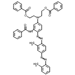 CAS#: 29308-56-3, 2-[3-Benzamido-N-(2-Benzoyloxyethyl)-4-[2-Methyl-4-(O-Tolylazo)Phenyl]Azo-Anilino]Ethyl Benzoate