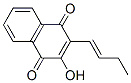 CAS 登录号：29366-43-6， 2-(1-丁烯基)-3-羟基-1,4-萘醌