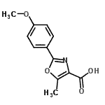 CAS#: 2940-24-1, 2-(4-Methoxyphenyl)-5-Methyl-1,3-Oxazole-4-Carboxylic Acid