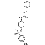 CAS 登录号：29493-38-7， 反式-4-{[(苄氧基)羰基]氨基}环己基4-甲基苯磺酸酯