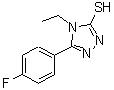 CAS 登录号：29552-52-1， 4-乙基-5-(4-氟苯基)-4H-1,2,4-三唑-3-硫醇