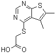 CAS#: 296262-16-3, [(5,6-Dimethylthieno[2,3-d]Pyrimidin-4-Yl)Sulfanyl]Acetic Acid