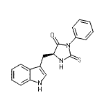 CAS#: 29635-97-0, (5S)-5-(1H-Indol-3-Ylmethyl)-3-Phenyl-2-Thioxo-4-Imidazolidinone