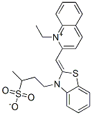 CAS 登录号：29637-13-6， 1-乙基-2-[[3-(3-磺酸基丁基)-3H-苯并噻唑-2-亚基]甲基]喹啉鎓