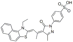 CAS#: 29637-18-1, 4-[4-[2-(1-Ethylnaphtho[1,2-d]Thiazol-2(3H)-Ylidene)-1-Methylethylidene]-4,5-Dihydro-3-Methyl-5-Oxo-1H-Pyrazol-1-Yl]Benzenesulphonic Acid