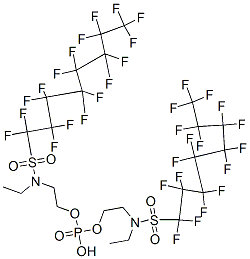 CAS 登录号：2965-52-8， 二[2-[N-乙基(十七氟辛烷磺酰基)氨基]乙基]磷酸氢酯