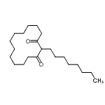 CAS 登录号：29653-06-3， 2-辛基-1,3-环十四烷二酮