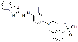 CAS#: 29706-48-7, alpha-[[4-(Benzothiazol-2-Ylazo)-m-Tolyl]Ethylamino]-m-Toluenesulphonic Acid