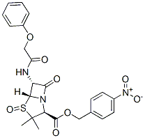 CAS#: 29707-62-8, 4-Nitrobenzyl [2S-(2alpha,5alpha,6beta)]-3,3-Dimethyl-7-Oxo-6-(Phenoxyacetamido)-4-Thia-1-Azabicyclo[3.2.0]Heptane-2-Carboxylate 4-Oxide