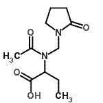 CAS 登录号：297761-73-0， 2-{乙酰基[(2-氧代-1-吡咯烷基)甲基]氨基}丁酸
