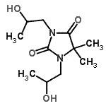 CAS 登录号：29810-24-0， 1,3-二(2-羟基丙基)-5,5-二甲基-2,4-咪唑烷二酮