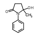 CAS#: 29879-80-9, 5-Hydroxy-5-Methyl-1-Phenyl-2-Pyrrolidinone