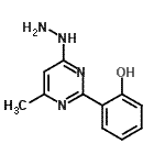 CAS 登录号：300358-31-0， 2-(4-肼基-6-甲基-2-嘧啶基)苯酚