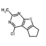 CAS#: 300816-24-4, 4-Chloro-2-Methyl-6,7-Dihydro-5H-Cyclopenta[4,5]Thieno[2,3-d]Pyrimidine