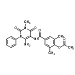 CAS#: 301206-01-9, 4-[(6-Amino-3-Methyl-2,4-Dioxo-1-Phenyl-1,2,3,4-Tetrahydro-5-Pyrimidinyl)Carbamoyl]-2,6-Dimethylphenyl Acetate