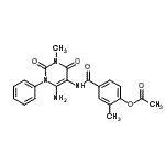 CAS#: 301206-02-0, 4-[(6-Amino-3-Methyl-2,4-Dioxo-1-Phenyl-1,2,3,4-Tetrahydro-5-Pyrimidinyl)Carbamoyl]-2-Methylphenyl Acetate