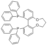 CAS 登录号：301847-89-2， (R)-1,13-二(二苯基膦基)-7,8-二氢-6H-二苯并[f,h][1,5]二氧杂环壬四烯