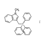 CAS 登录号：3020-34-6， [(1-甲基-1H-吲哚-3-基)甲基](三苯基)鏻碘化物