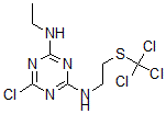 CAS 登录号：3028-00-0， 6-氯-N'-乙基-N-[2-(三氯甲基硫基)乙基]-1,3,5-三嗪-2,4-二胺